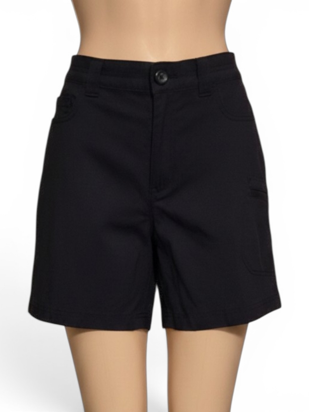 Eddie Bauer Black Nylon Utility Shorts Women’s Size 6